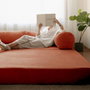 Atelier Del Sofa Nook - Pomegranate Flower Sofá-Cama de 3 Plazas Vermellón